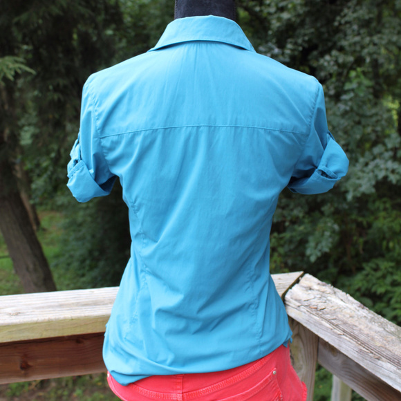 REI Button-Front Utility Short Sleeve Outdoor Top - Picture 2 of 8